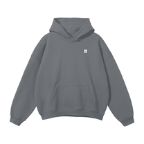 SM Sig. Fleece Hoodie grey front