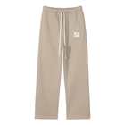 SM Fleece Straight Leg Trousers camel front