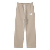 SM Fleece Straight Leg Trousers camel front