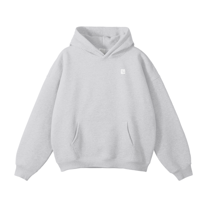 SM Sig. Fleece Hoodie grey front