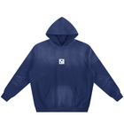 SM Sunfade Fleeced Hoodie oxford navy front