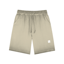 SM Sig. Reverse Dyed Shorts sand front