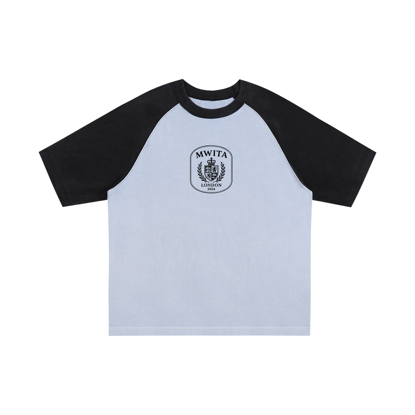 SM Royal Emblem T-shirt powder blue front