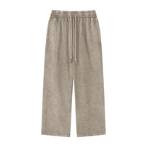 SM Acid Wash Trousers Stone Grey Front