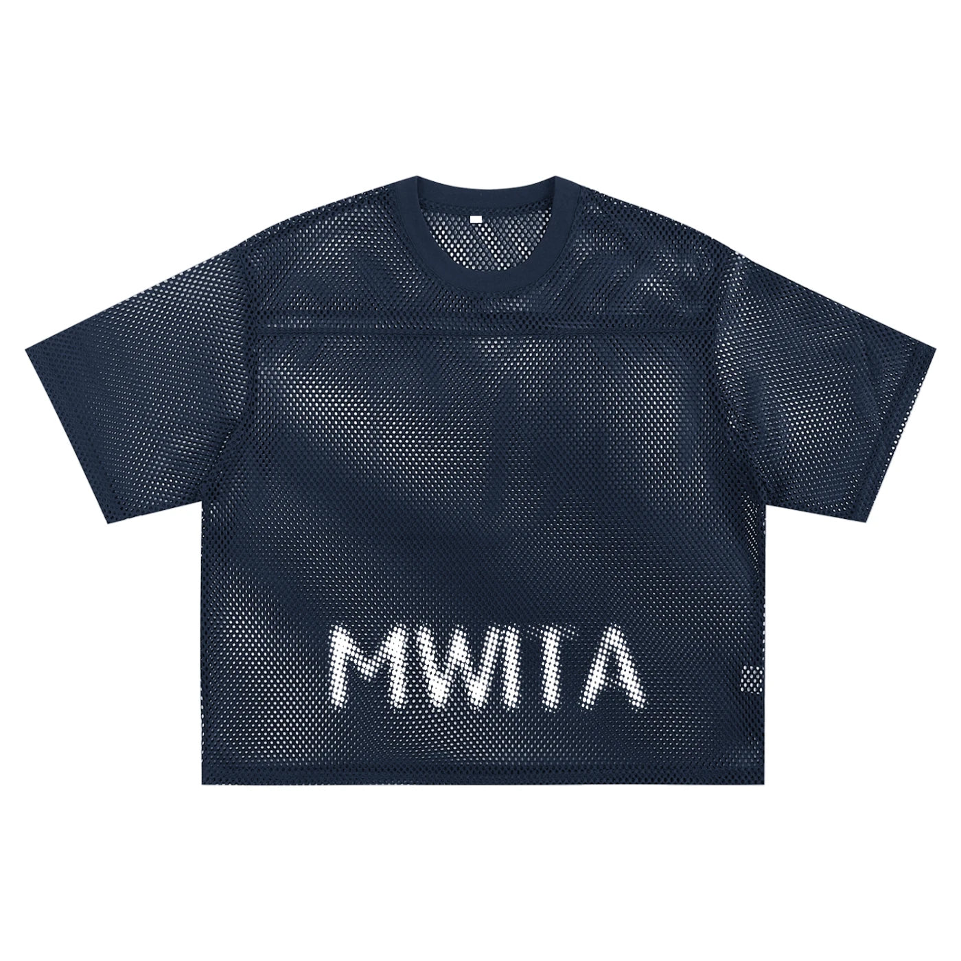 SM Mesh Boxy T-shirt blue front