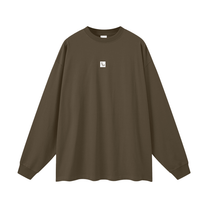 SM Sig. Long Sleeve T-shirt brown front