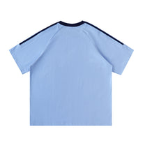 SM Sig. Striped T-shirt blue back