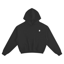 SM Sig. Boxy Hoodie black front