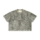 SM Leopard Print Boxy T-shirt grey front