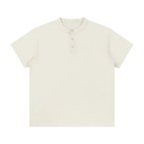 SM Sig. Henley T-shirt oat grey front
