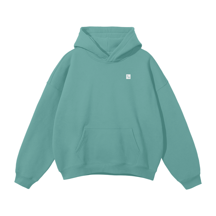 SM Sig. Fleece Hoodie green front
