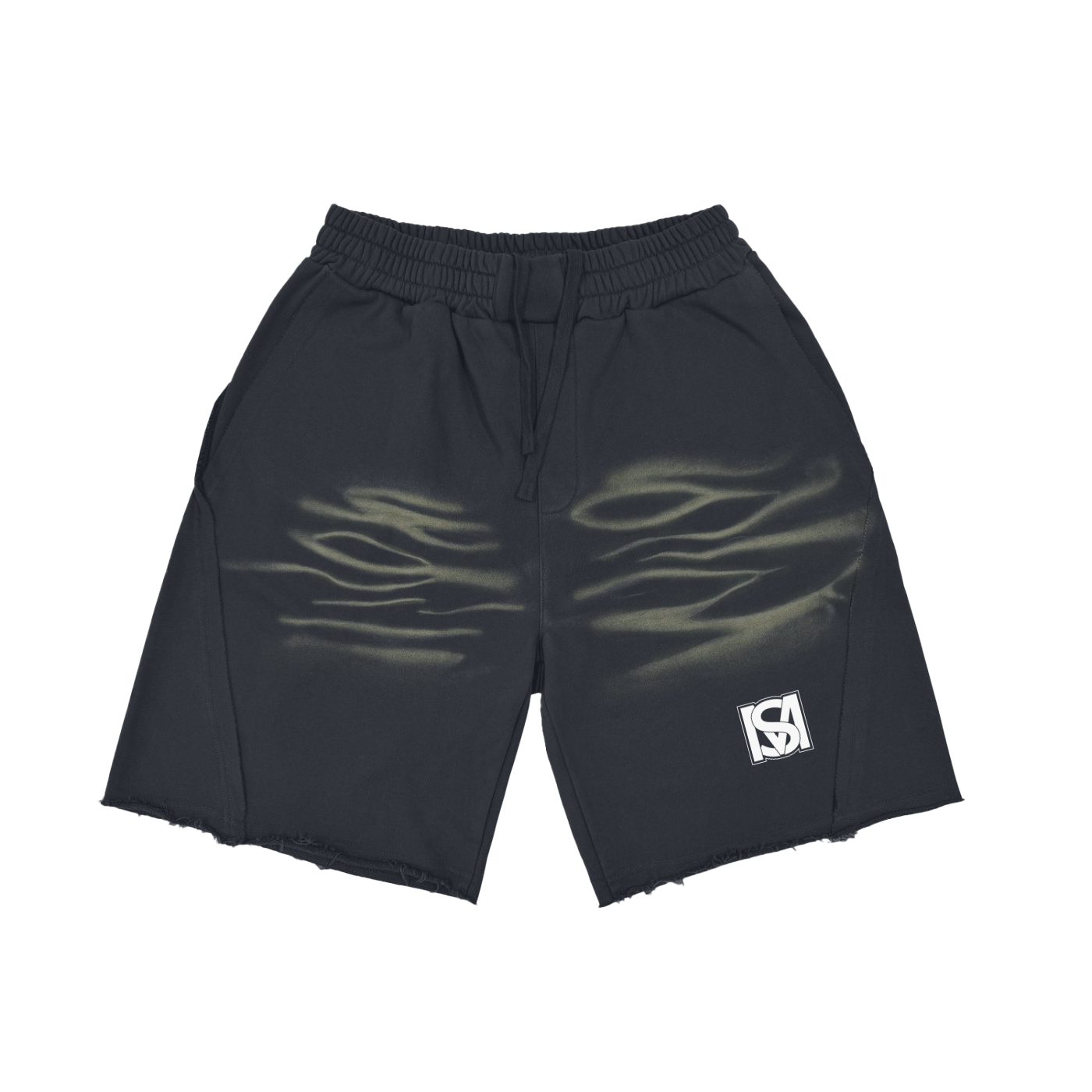 SM Vintage Washed Shorts charcoal front