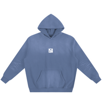 SM Sunfade Fleeced Hoodie denim front