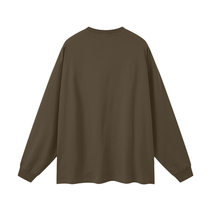 SM Sig. Long Sleeve T-shirt brown back