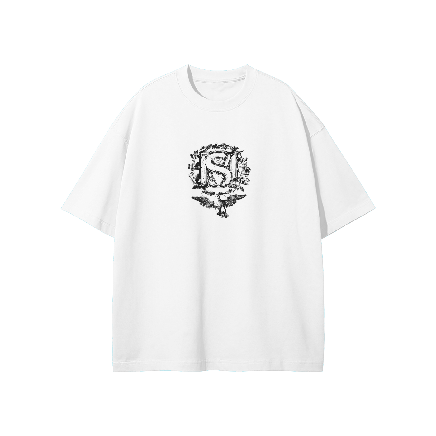 SM Wreath T-shirt white front
