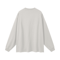 SM Sig. Long Sleeve T-shirt Grey back