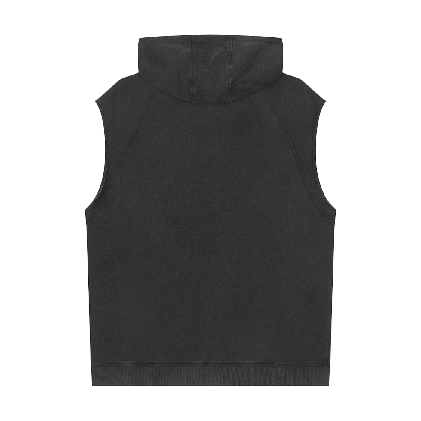 SM Sig. Snow Washed Sleeveless Hoodie back