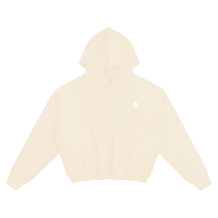 SM Sig. Boxy Hoodie light apricot front