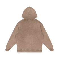 SM Sig. Acid Wash Oversized Hoodie sand back