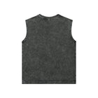 SM Snow Washed Kids Tank Top charcoal back