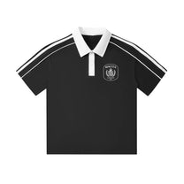SM Royal Emblem Polo T-shirt black front