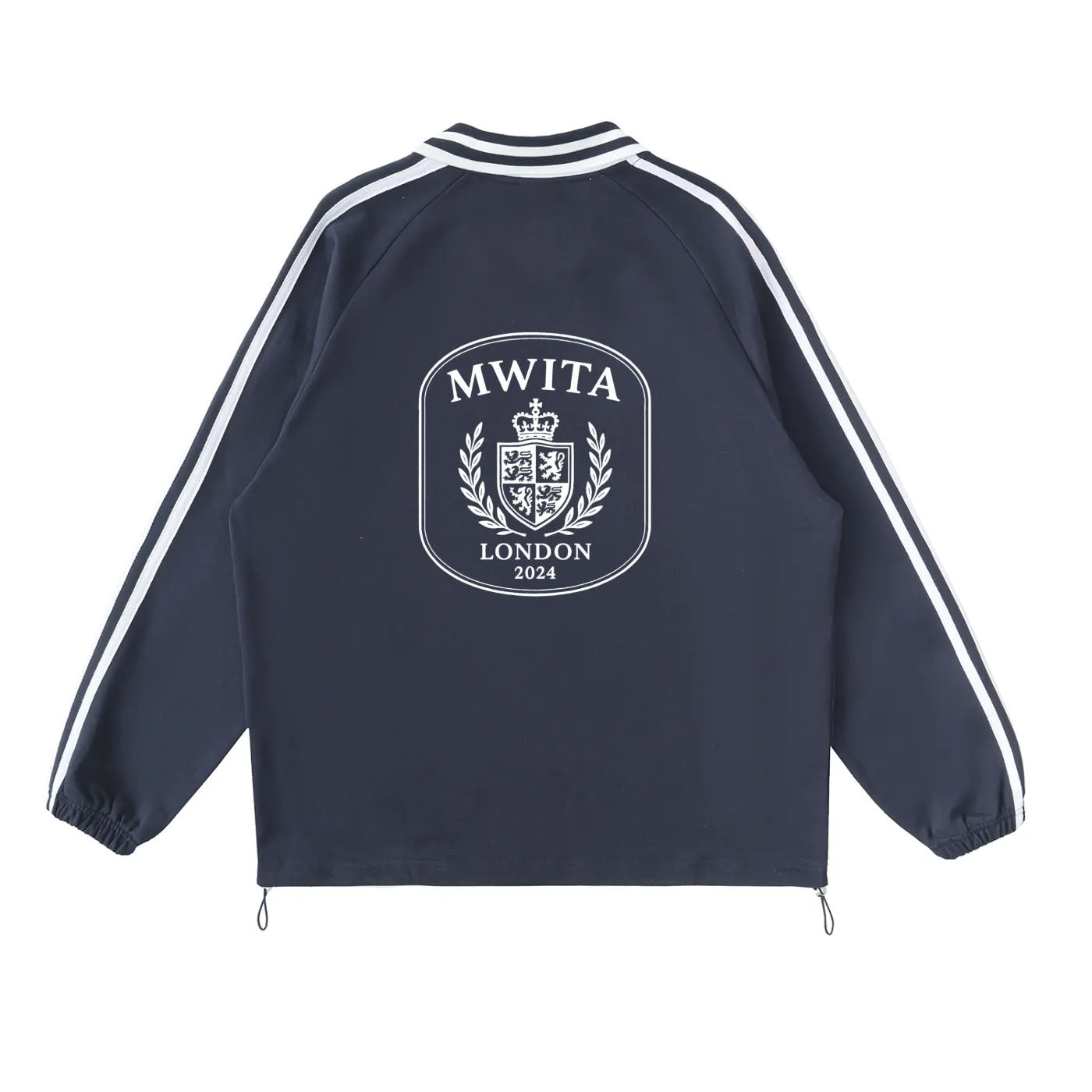 SM Royal Emblem Panel Sweatshirt blue back