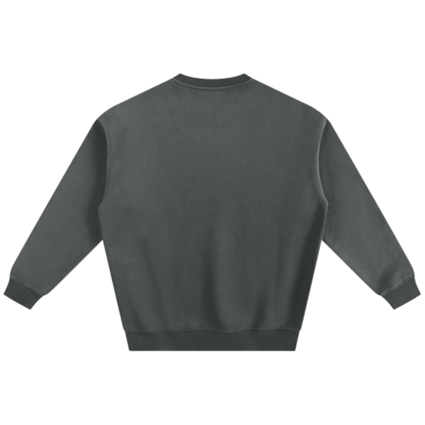 SM Fleece Sweatshirt dark grey back