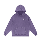 SM Sig. Acid Wash Oversized Hoodie Purple front