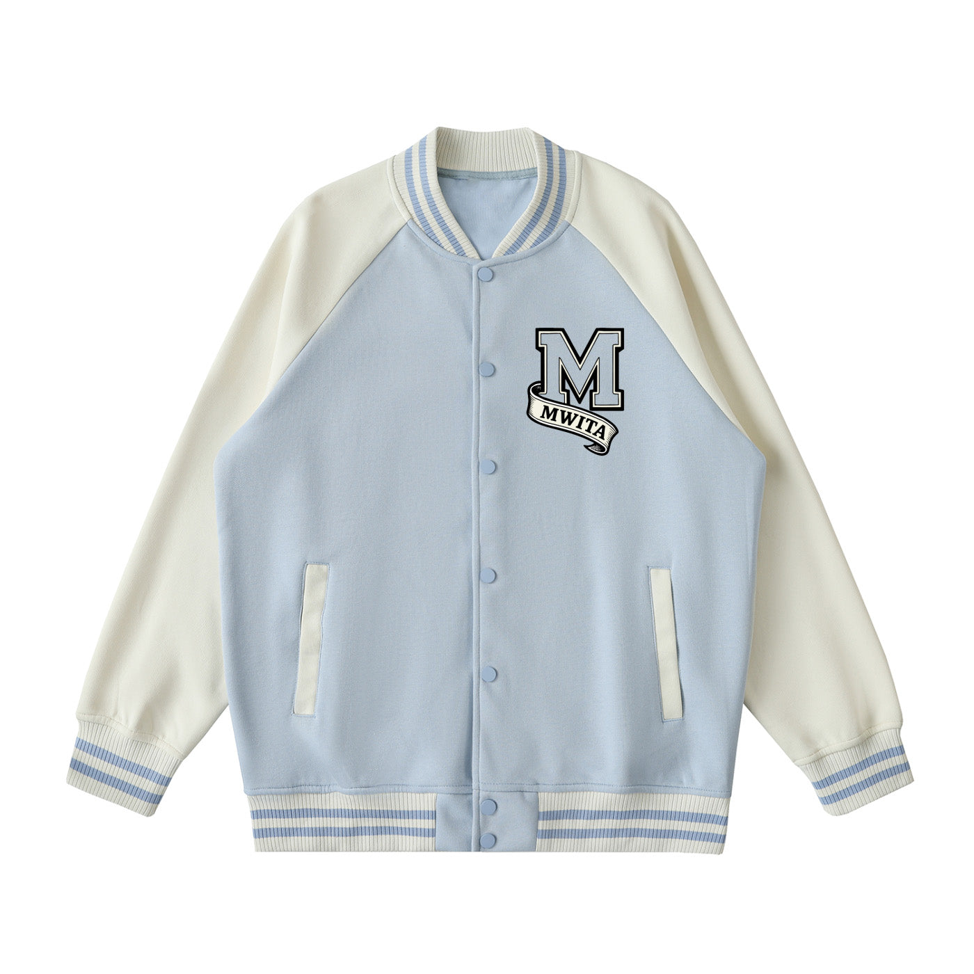 SM Varsity Jacket blue front