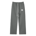 SM Fleece Straight Leg Trousers heather grey front