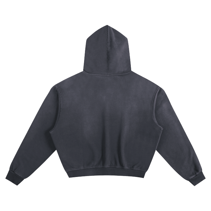 SM Sunfade Boxy Hoodie chambray back