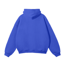 SM Sig. Fleece Hoodie klein blue back
