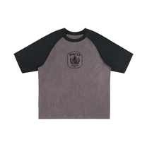 SM Royal Emblem T-shirt grey coffee front
