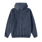 SM Sig. Acid Wash Fleece Hoodie navy back