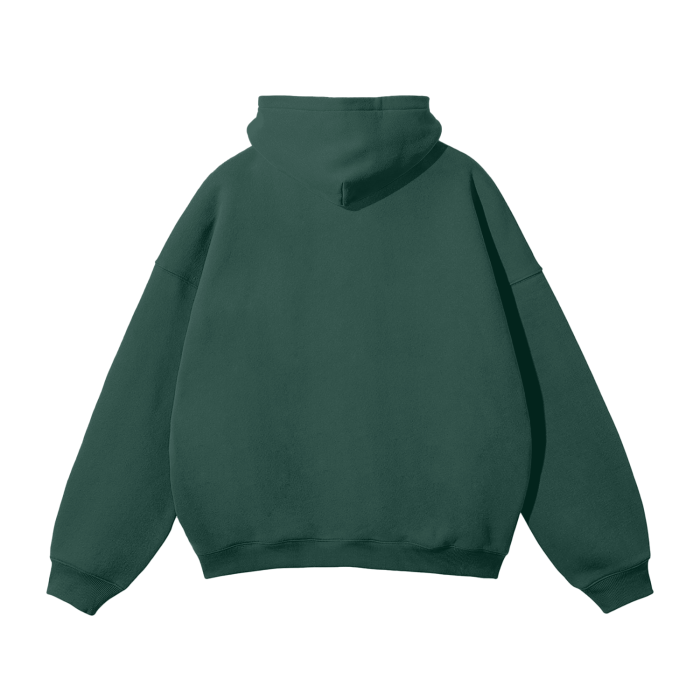 SM Sig. Fleece Hoodie eden green back