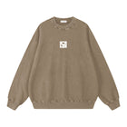 SM Acid Wash Sweatshirt brown front
