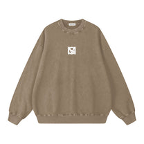 SM Acid Wash Sweatshirt brown front