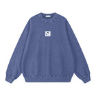 SM Acid Wash Sweatshirt blue front