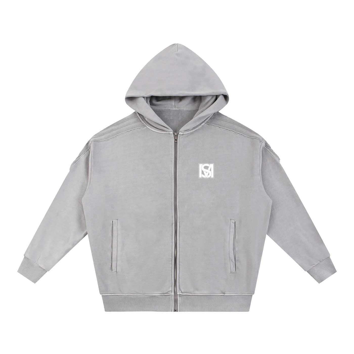 SM Arc Hoodie grey front