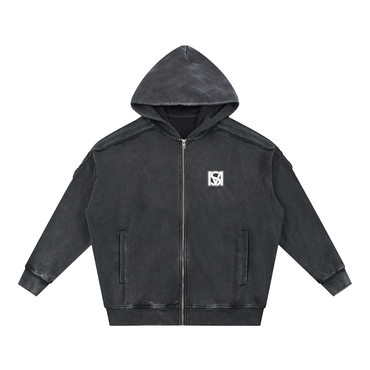 SM Arc Hoodie black front