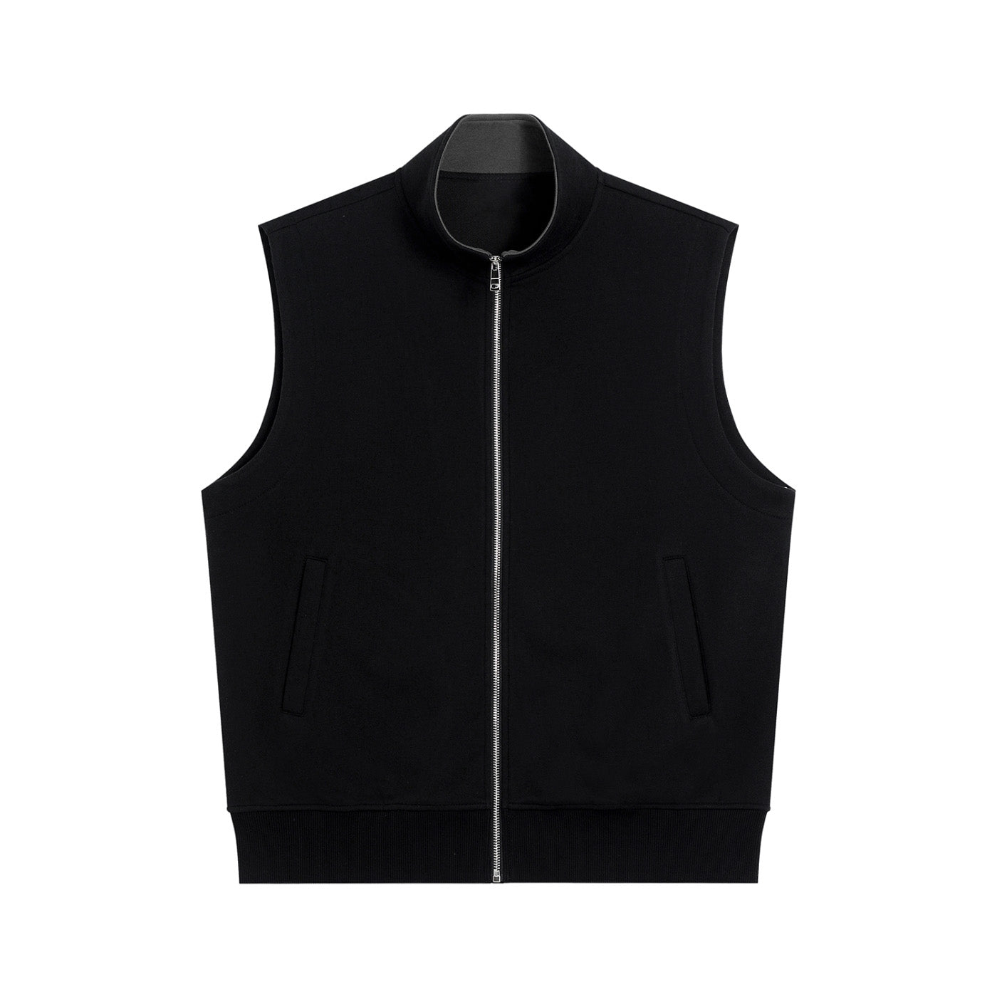 SM Sig. Clubhouse Zip Vest black front