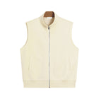 SM Sig. Clubhouse Zip Vest oat grey front