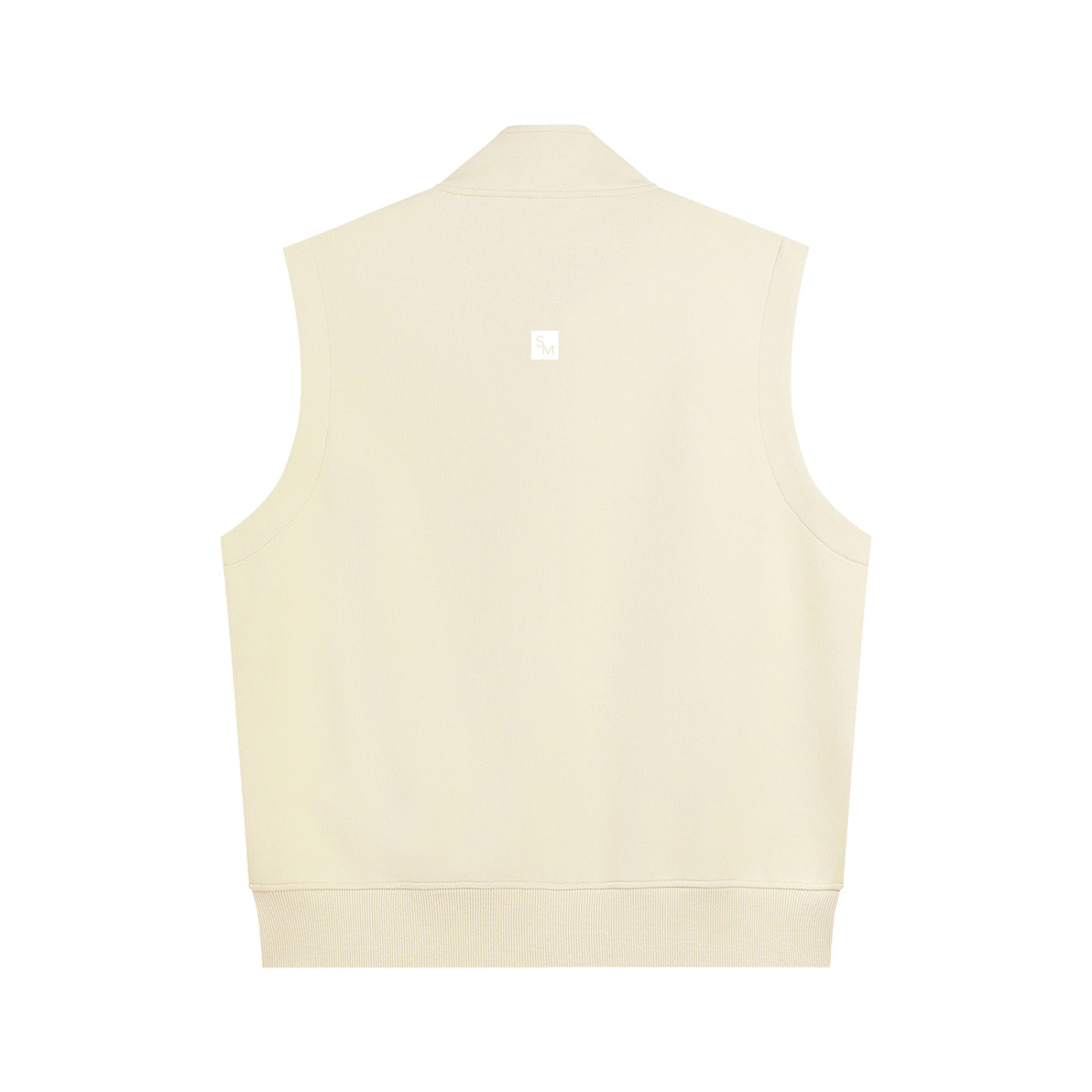 SM Sig. Clubhouse Zip Vest oat grey back