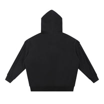 SM Contour Line Zip Hoodie black back