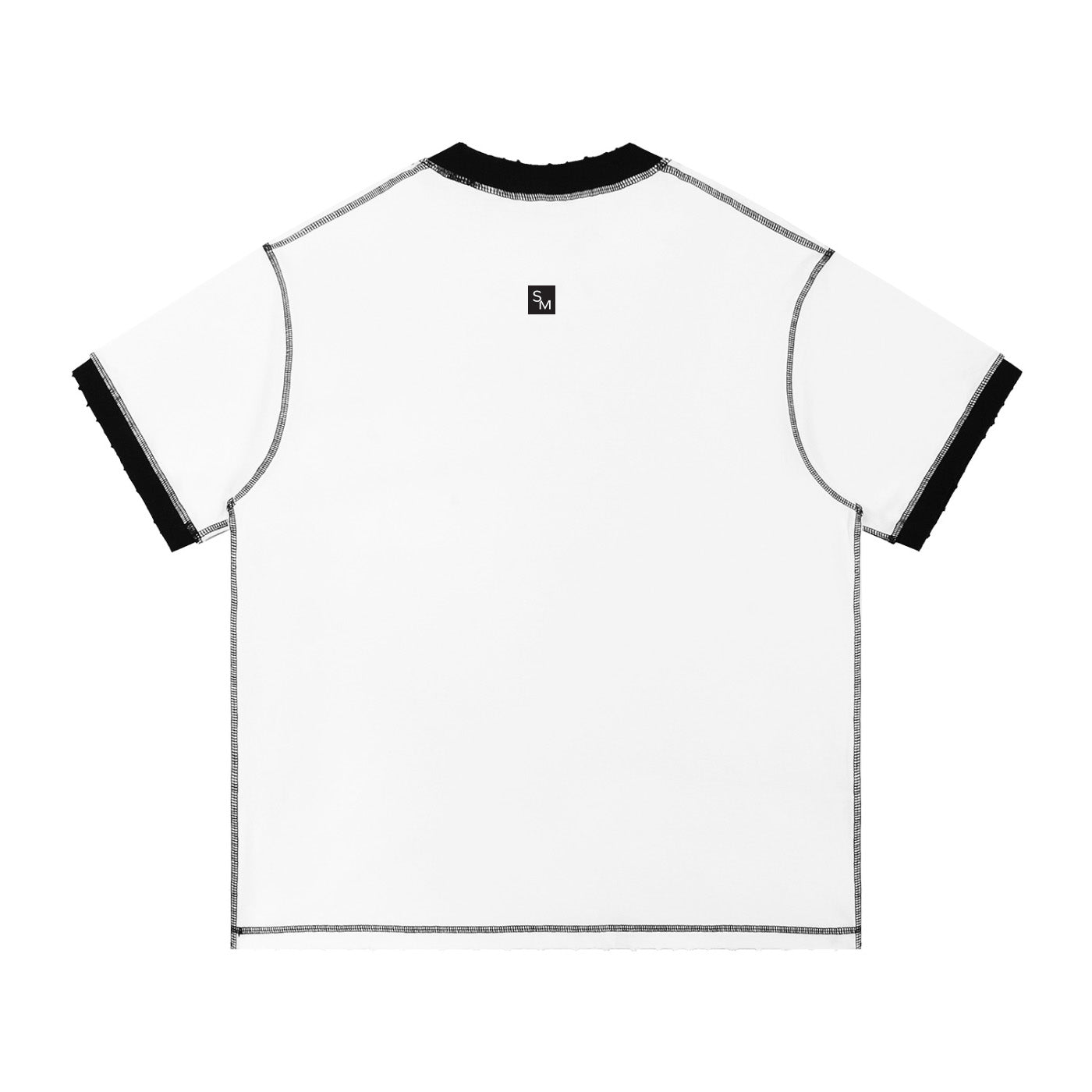 SM Sig. Contrast Stitch T-shirt white back