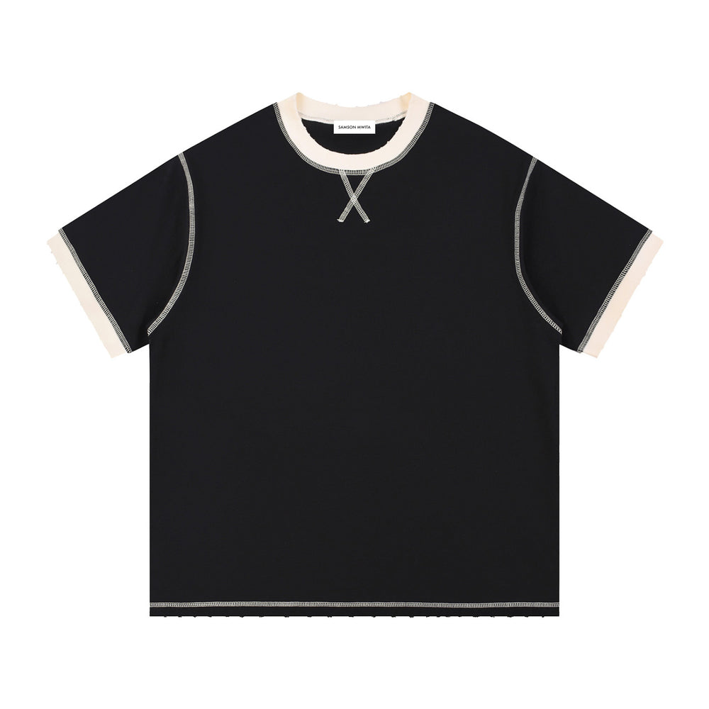 SM Sig. Contrast Stitch T-shirt black front