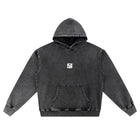 SM Denim Wash Hoodie midnight black front