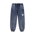 SM Denim Wash Sweatpants navy front