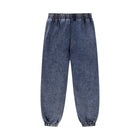 SM Denim Wash Sweatpants navy front