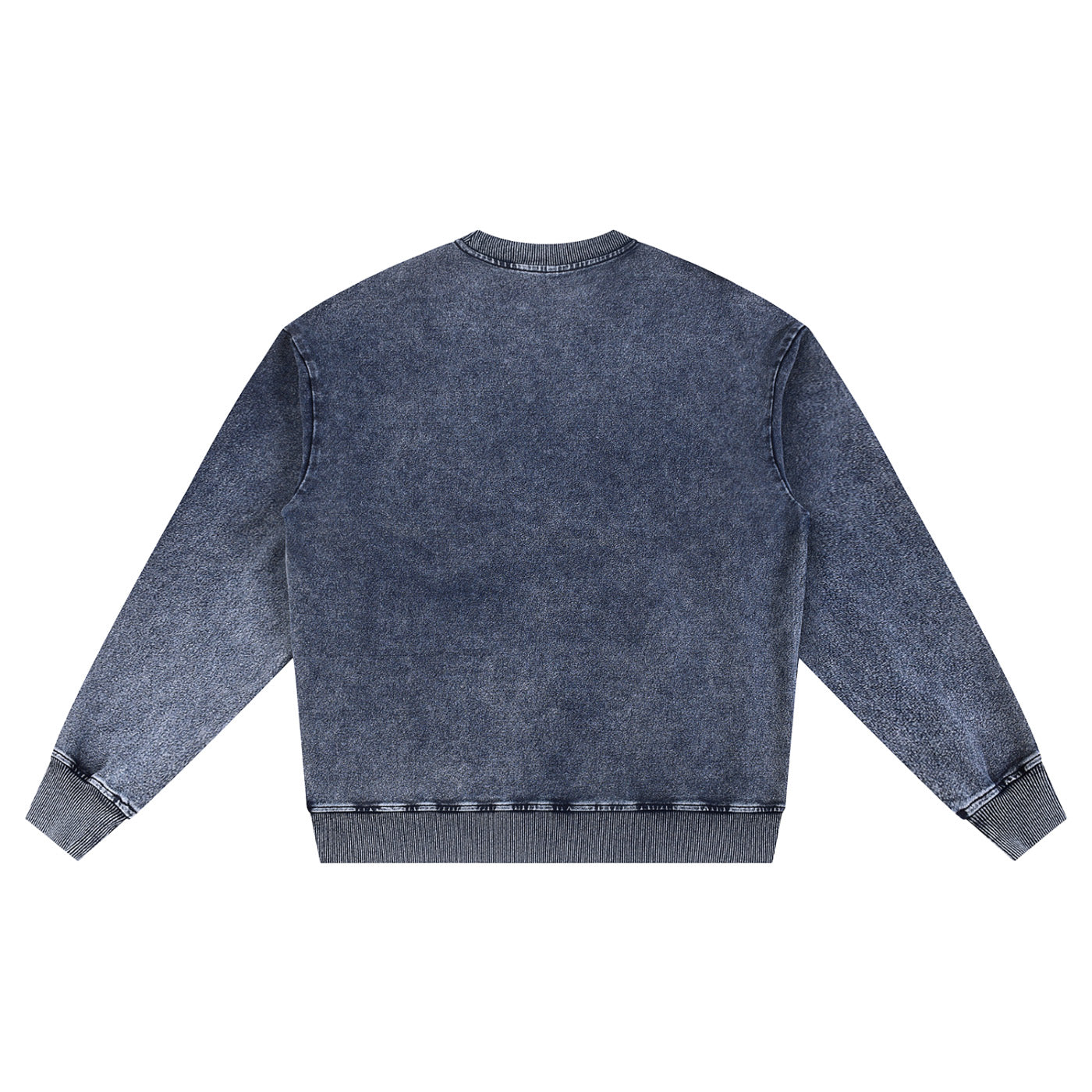 SM Denim Wash Sweatshirt navy back